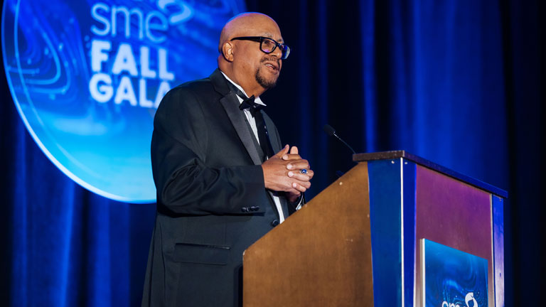 SME Board President Vincent Howell speaking at the 2024 Fall Gala