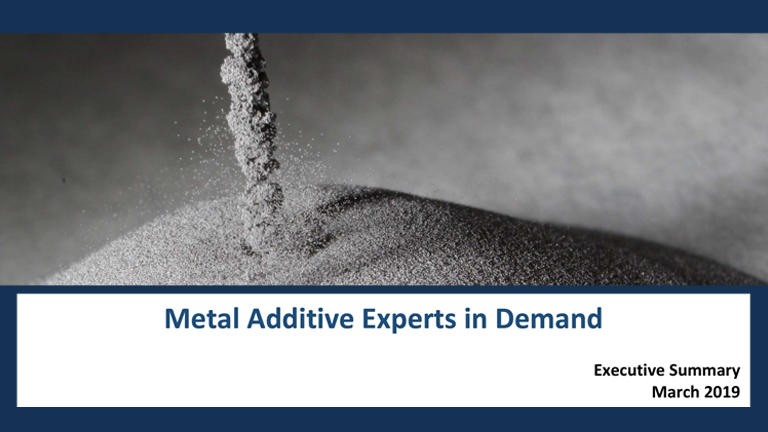 Metal Additive Experts in Demand Executive Summary